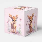 水彩ベビーディアピンク花好きボックス フェイバーボックス (裏面サイド)