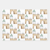 水彩ベビーデザイン ラッピングペーパーシート (正面2)