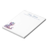 水彩ベビードラゴンカスタム文房具 ノートパッド (回転)