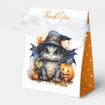 水彩ベビードラゴンハロウィーン誕生日パーティー