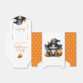 水彩ベビードラゴンハローウィンパーティ フェイバーボックス (折り畳みなし)