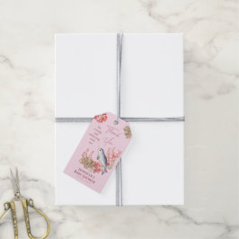 水彩ベビーナルファル&シーシェルスターズ ギフトタグ