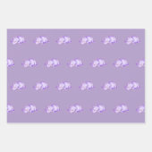 水彩ベビーヒッポ ラッピングペーパーシート (正面3)