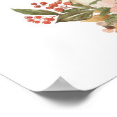 水彩ベビーフクロウ子供部屋ポスター ポスター (角)