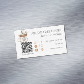 水彩ベビーベビー着席名刺 マグネット名刺 (インサイチュ)