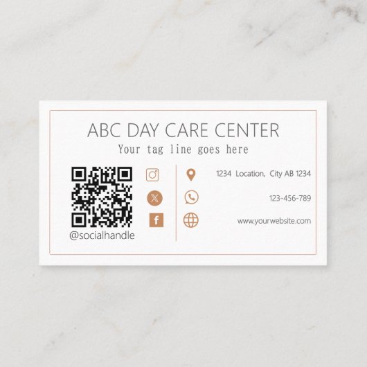 水彩ベビーベビー着席名刺 名刺 (裏面)