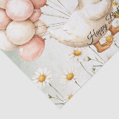 水彩ベビーホワイトガチョウ誕生日パーティーかわいい 薄葉紙 (詳細)