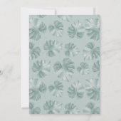 水彩ベビーライオンプリンスサファリバースデーパーティー 招待状 (裏面)