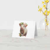 水彩ベビー弁頭花空白の付 カード (黄色い花)