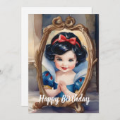 水彩ベビー白雪挨拶カード シーズンカード (正面/裏面)