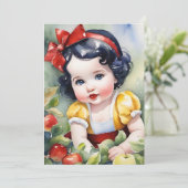 水彩ベビー白雪挨拶カード シーズンカード (スタンド正面)