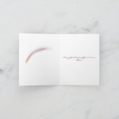 水彩ベビー誕生発表カード 招待状 (内部)