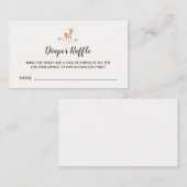 水彩ベビー鹿きのこオムツラッフル エンクロージャーカード (正面/裏面)