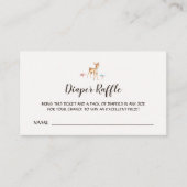 水彩ベビー鹿きのこオムツラッフル エンクロージャーカード (正面)