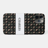 水彩ベビー鹿と離れのパターン名 Case-Mate iPhoneケース (裏面(横))