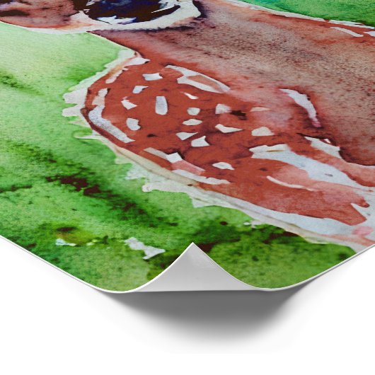 水彩ベビー ポスター (角)