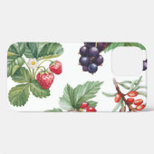 水彩ベリーイラストレーションシームレスパターン Case-Mate iPhoneケース (裏面 (横))