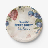 水彩ベリースイートベビーシャワー ペーパープレート (正面)