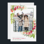 水彩ベリーフレームクリトマスフォトカード<br><div class="desc">今シーズンお気に入りのの家族の写真をホリデーカードでハイライト！クリスマス祝、ハヌカー、単にあなたの友人や家族に私たちの新年の挨拶を送信したいかどうか、赤面紙株式会社はあなたのための完璧なホリデーカードを持っている。このカードの中のすべてはEDITABLEであり、休日の挨拶も含む！</div>