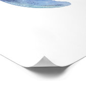 水彩ベルガホエールスモール ポスター (角)