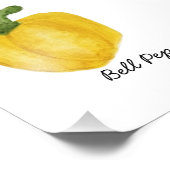 水彩ベルペッパープリント フォトプリント            (角)