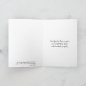 水彩ベンチと山の悔やみや弔慰 カード (内部)