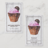水彩ベーカリーアーティザンスイーツ 名刺 (正面/裏面)