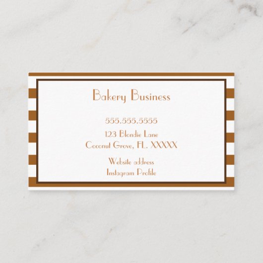 水彩ベーカリースイーツブラウニーとキャンディ ロイヤリティカード (裏面)