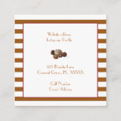 水彩ベーカリースイーツ スクエア名刺 (裏面)