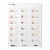 水彩ベーカリーツール花紙吹雪 ラベル (フルシート)