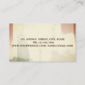 水彩ベーカリーペストリーハンドツールヒマワリ 名刺 (裏面)