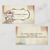 水彩ベーカリーペストリーハンドツールフローラミキサー 名刺 (正面/裏面)