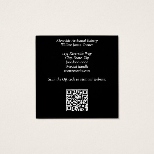 水彩ベーカリー名刺 (裏面)