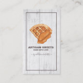 水彩ベーカリー職人スイーツ名刺 名刺 (正面)