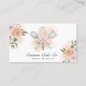 水彩ベーキングツールベーカリー名刺 名刺 (正面)