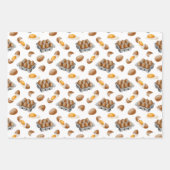 水彩ベーキングパターン ラッピングペーパーシート (正面)