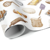 水彩ベーキングパターン ラッピングペーパー (ロールコーナー)