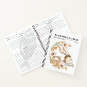 水彩ベーキングパン空白のレシピ ノートブック (内部)