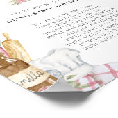 水彩ベーキング誕生日タイムカプセル ポスター (角)