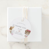 水彩ベーキング誕生日会ありがとう フェイバータグ (インサイチュ)