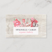 水彩ベーキング&料理器ベイカー事業 名刺 (正面)