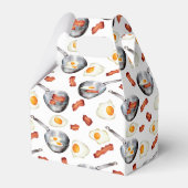 水彩ベーコン&エッグスブレックファーストフードパターン フェイバーボックス (裏面サイド)
