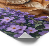 水彩ペット絵を描ポートレートズパーソナライズされた,ペ ポスター (角)