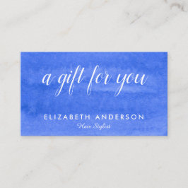 水彩ペリウィンクルのギフト名刺 名刺