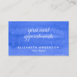 水彩ペリウィンクルアポイントメント名刺 名刺