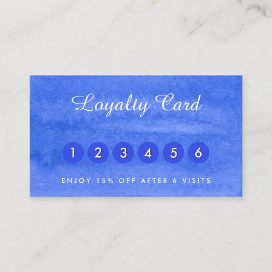 水彩ペリウィンクル名刺 名刺 (正面)