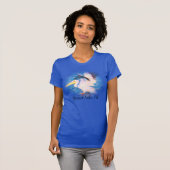 水彩ペリカン 19 Tシャツ (正面フル)