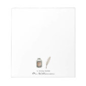 水彩ペンとインク | モノグラム教師用ノートパッド ノートパッド (正面)