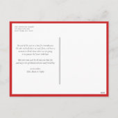 水彩ペンギン雪地球写真撮影クリスマス シーズンポストカード (裏面)