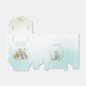 水彩ペーターエレガントラビットワイルドフラワーベビーsh フェイバーボックス (折り畳みなし)